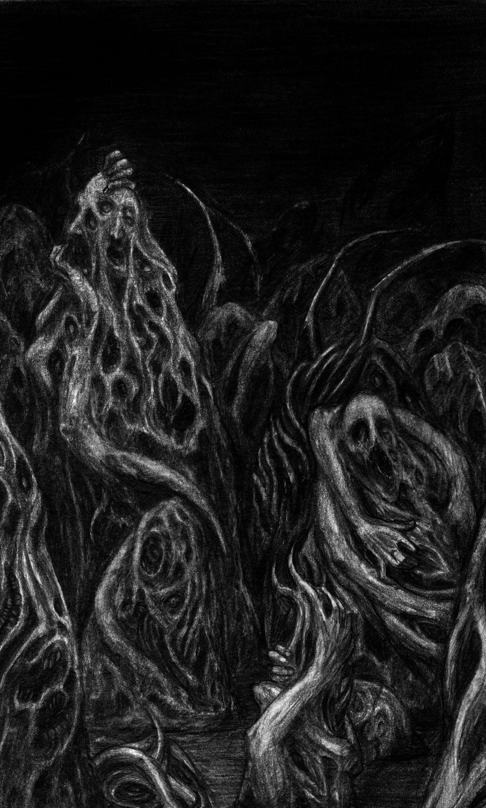 Terrifying nightmare sculptures from Dead Planet by Mothership RPG