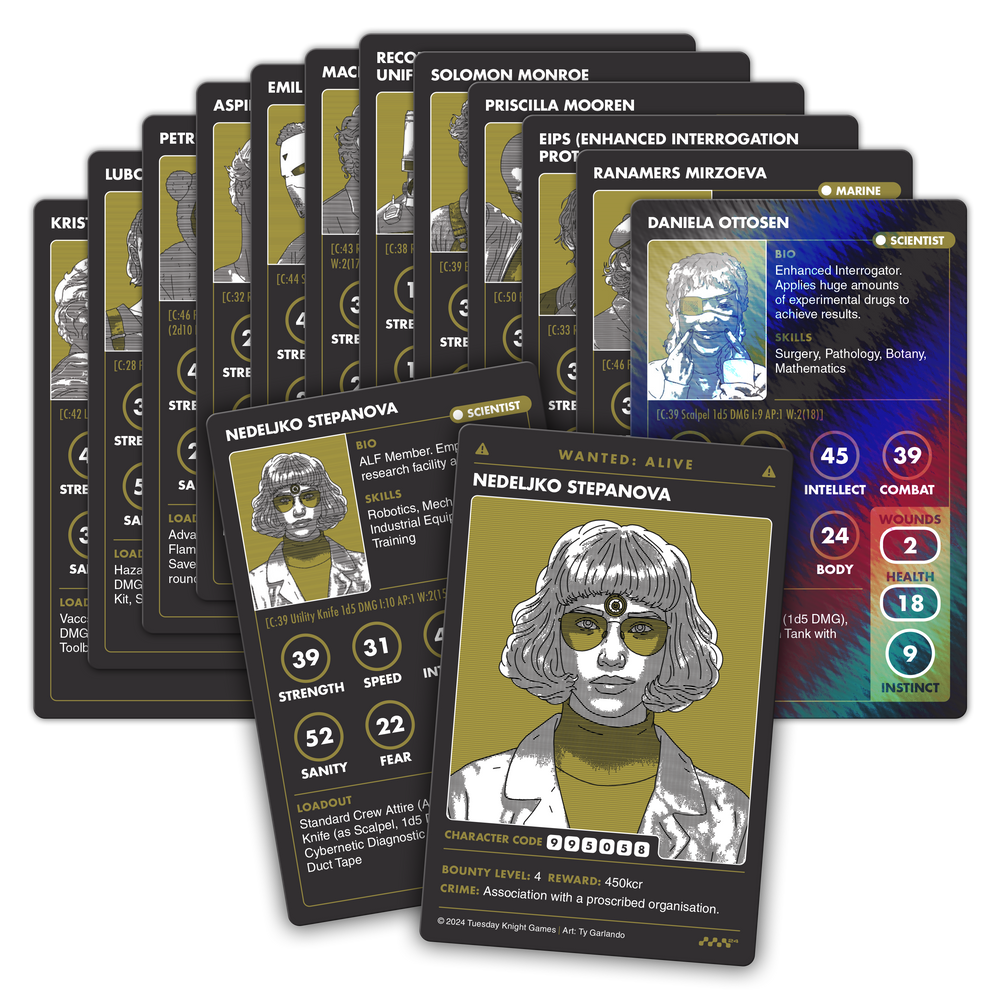 MOTHERSHIP CHARACTER CARD PACK 02