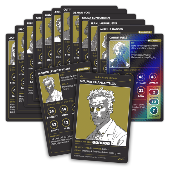 MOTHERSHIP CHARACTER CARD SERIES 01 BUNDLE