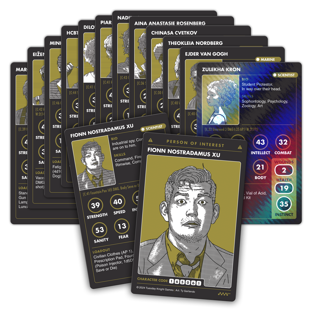 MOTHERSHIP CHARACTER CARD PACK 04