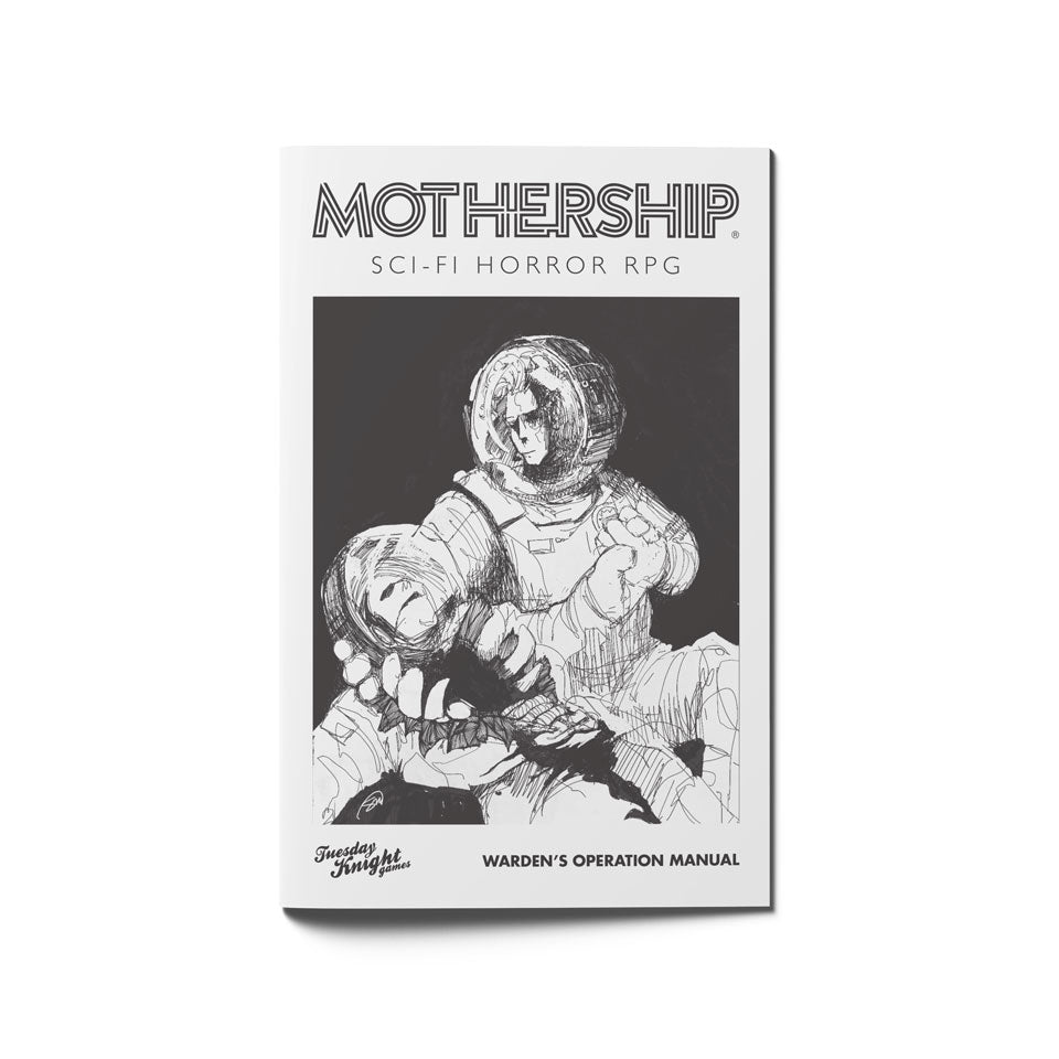 Mothership Warden's Operations Manual — game master guide for running sci-fi horror RPG campaigns