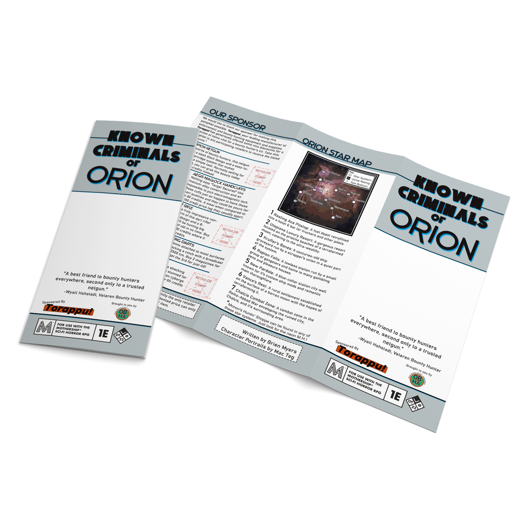 Known Criminals of Orion