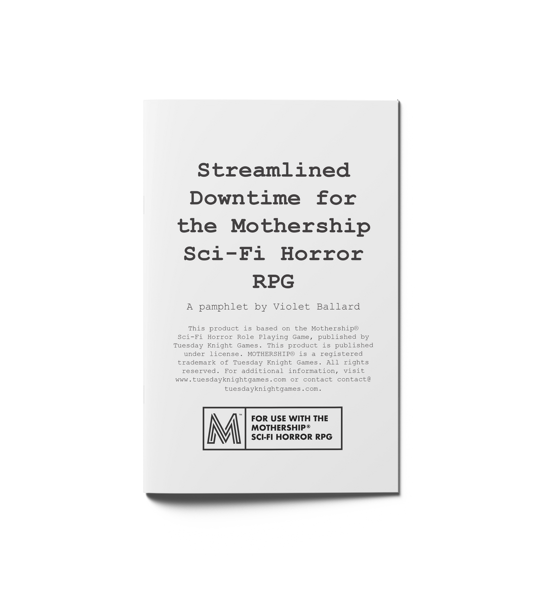 Streamlined Downtime (0e)